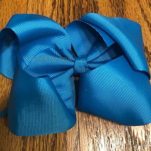 Teal 6" Boutique Bow   HANDCRAFTED    -kids-